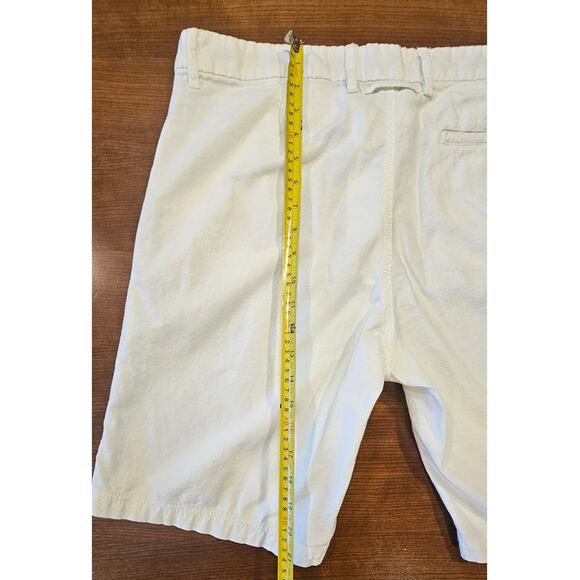 Onia 55% Linen, 45% Cotton Fixed Waist White Shorts, Mens Sz 34 - Picture 7 of 8